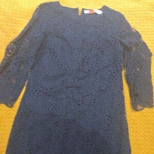 Small Women's Navy Lace Dress